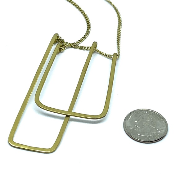 Rectangular Area Stars Necklace - Picture 4 of 4